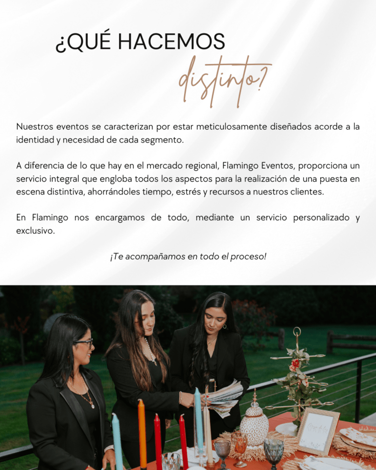 ¿Qué hacemos distinto?